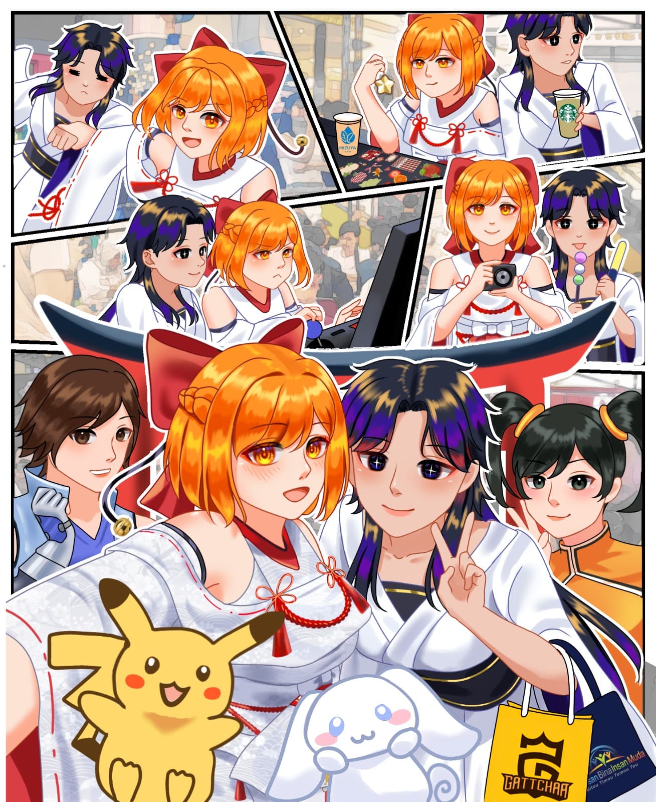 Nihon Nomise Team and Event Crowd